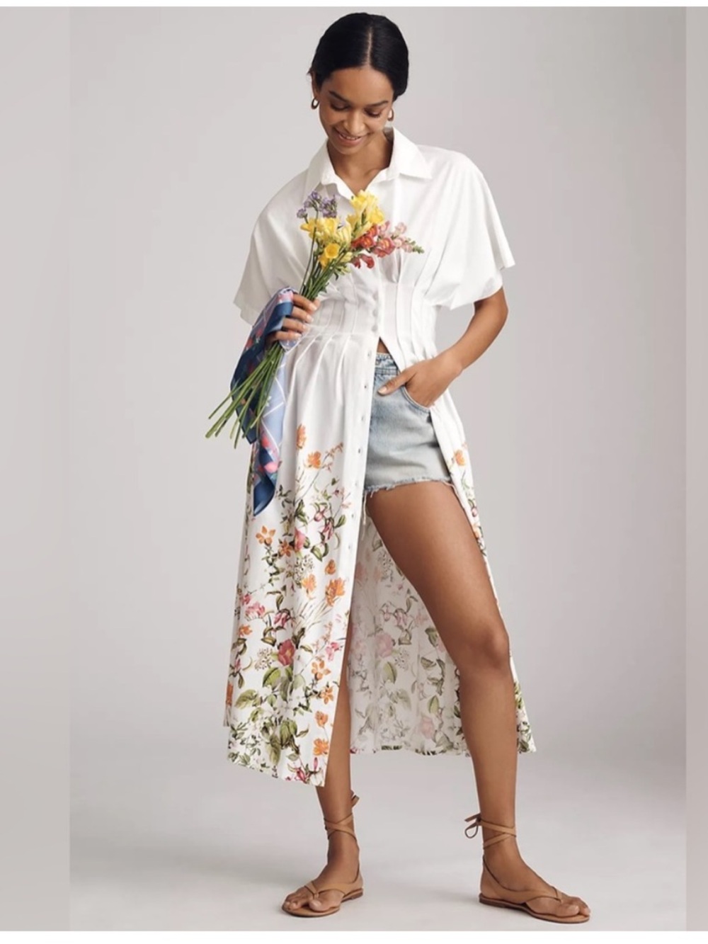 Anthropologie The Tobie Shirt Dress by Exquise